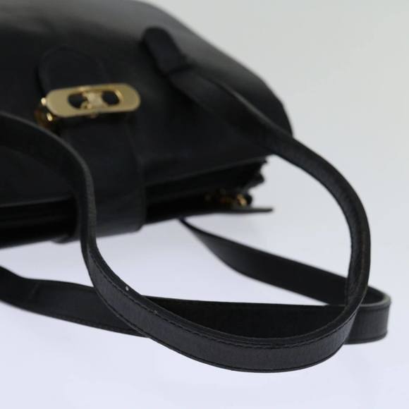 CELINE Hand Bag Leather Black Auth 68292 - Picture 7 of 16
